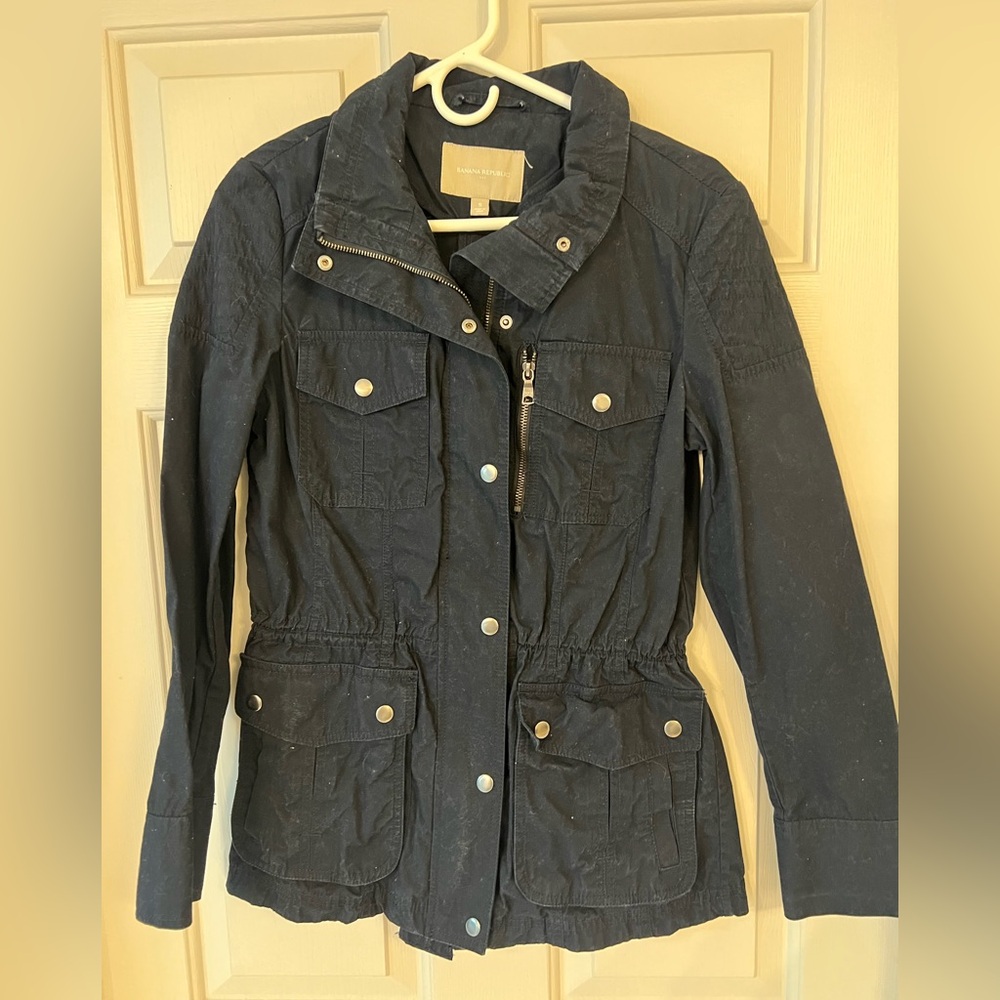 Banana Republic Navy Utility Jacket Size Small